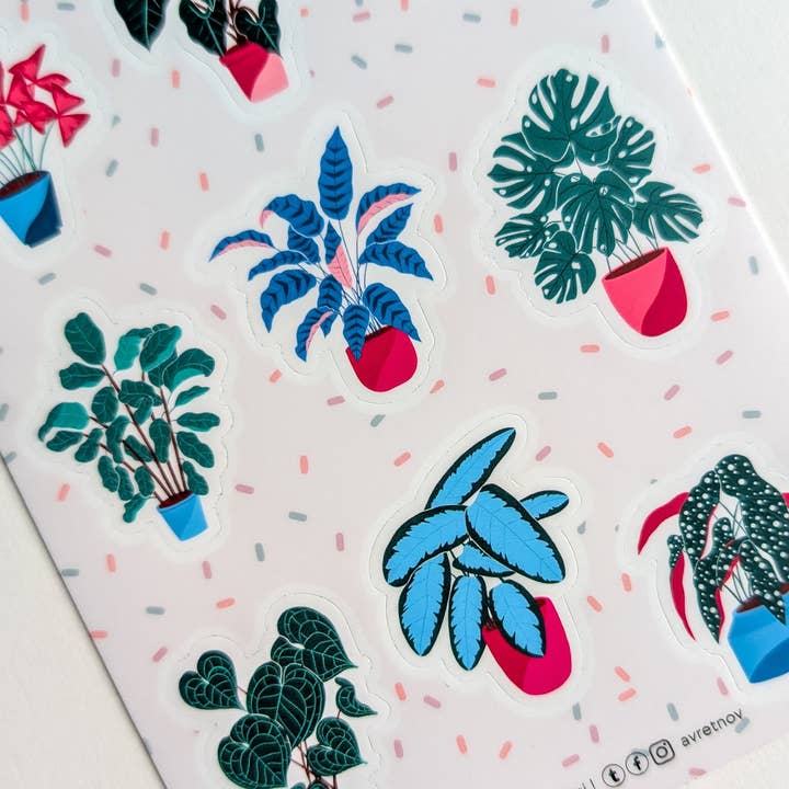 Avril & Novembre - Wholesale Sticker - Sticker Sheet - Plant Theme3