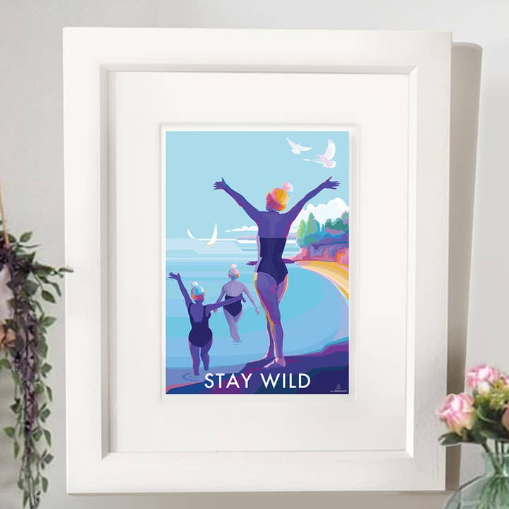 BeckyBettesworth - Wholesale Art Print - Stay Wild Positive Quote Print0