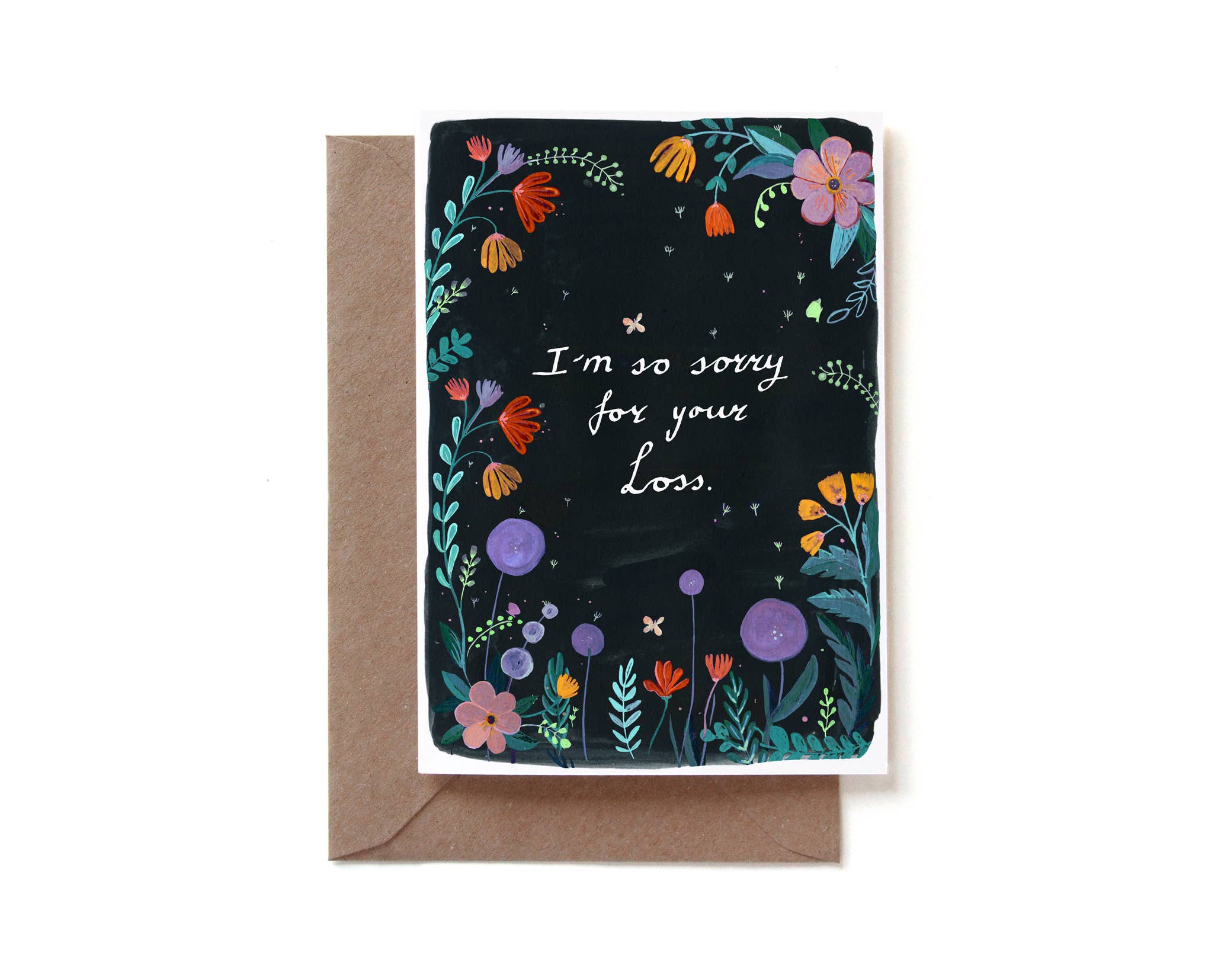 Reddish Design - Wholesale Sympathy Card - RED2019-18 With sympathy flowers