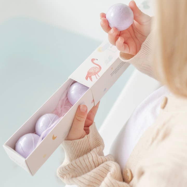 Mindful and Co Kids - Wholesale Bath Bomb/Fizz - Sweet Dream Drops: Lavender & Magnesium Bath Bombs