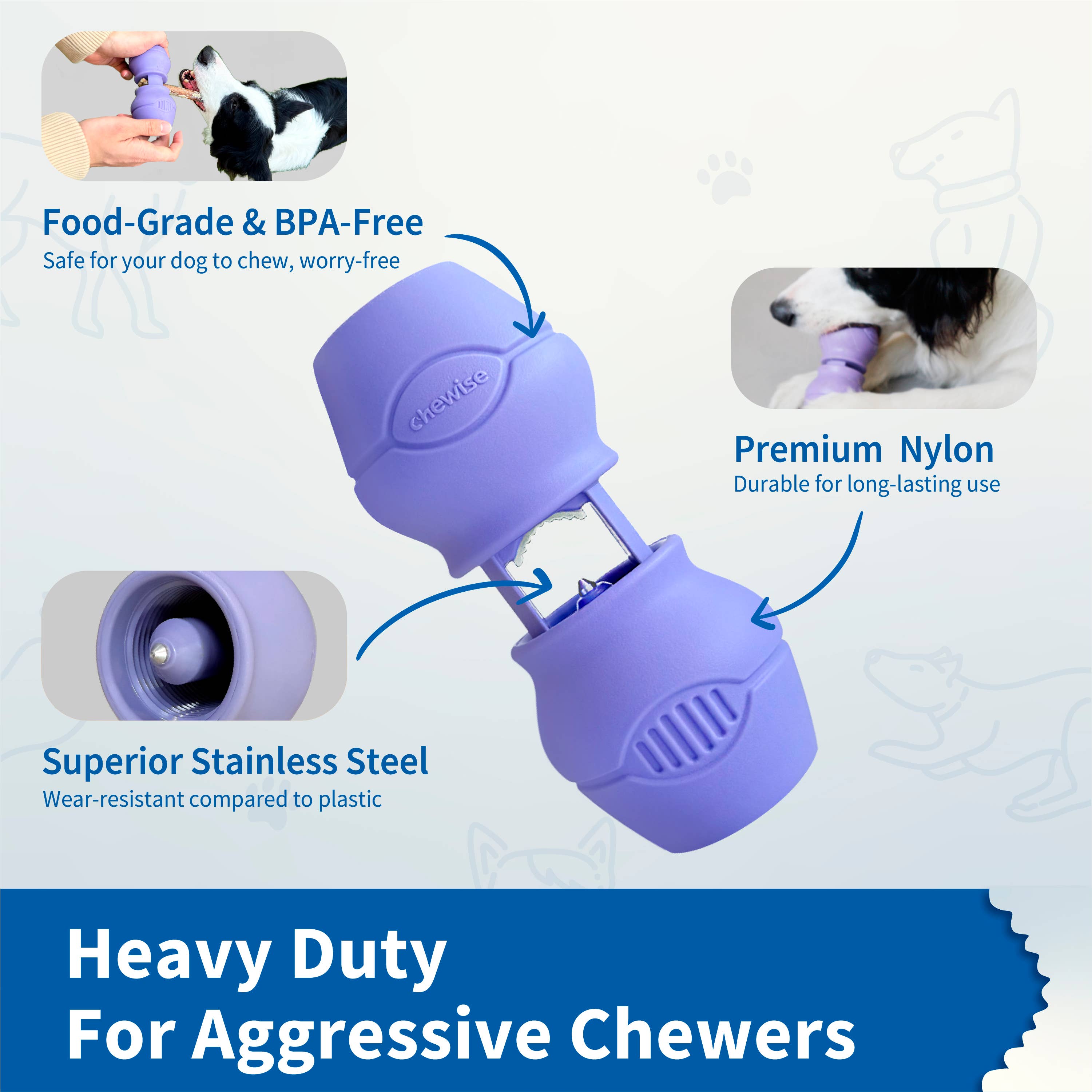 Chewise Official - Wholesale Pet Chew Toy - Dog - Safe Chew Holder | Standard | Case Pack 605