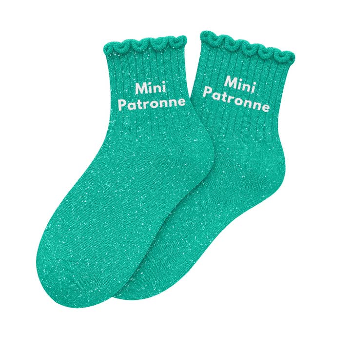 "Mini Boss" Glitter Child Socks for wholesale by ChoO