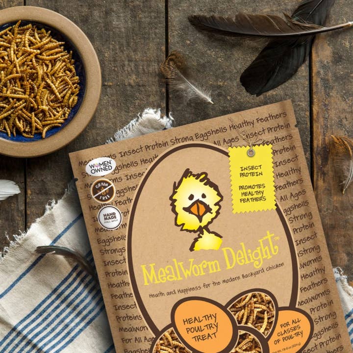 1 Ib 6 oz Mealworm Delight for wholesale by Treats for Chickens