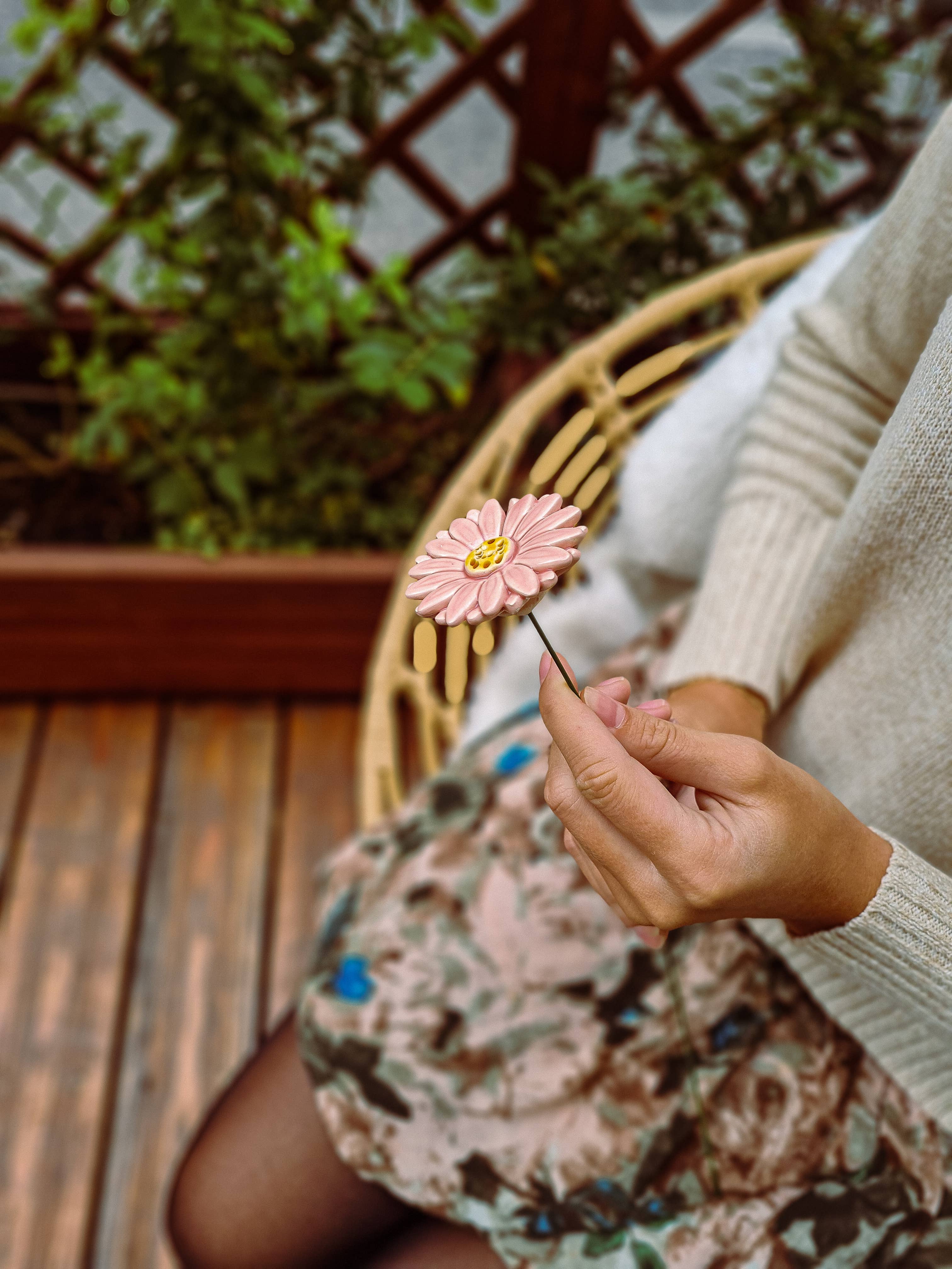 NaturoTheke – wholesale Artificial flowers – Gerbera diameter approx. 5 cm | 39 cm stem20