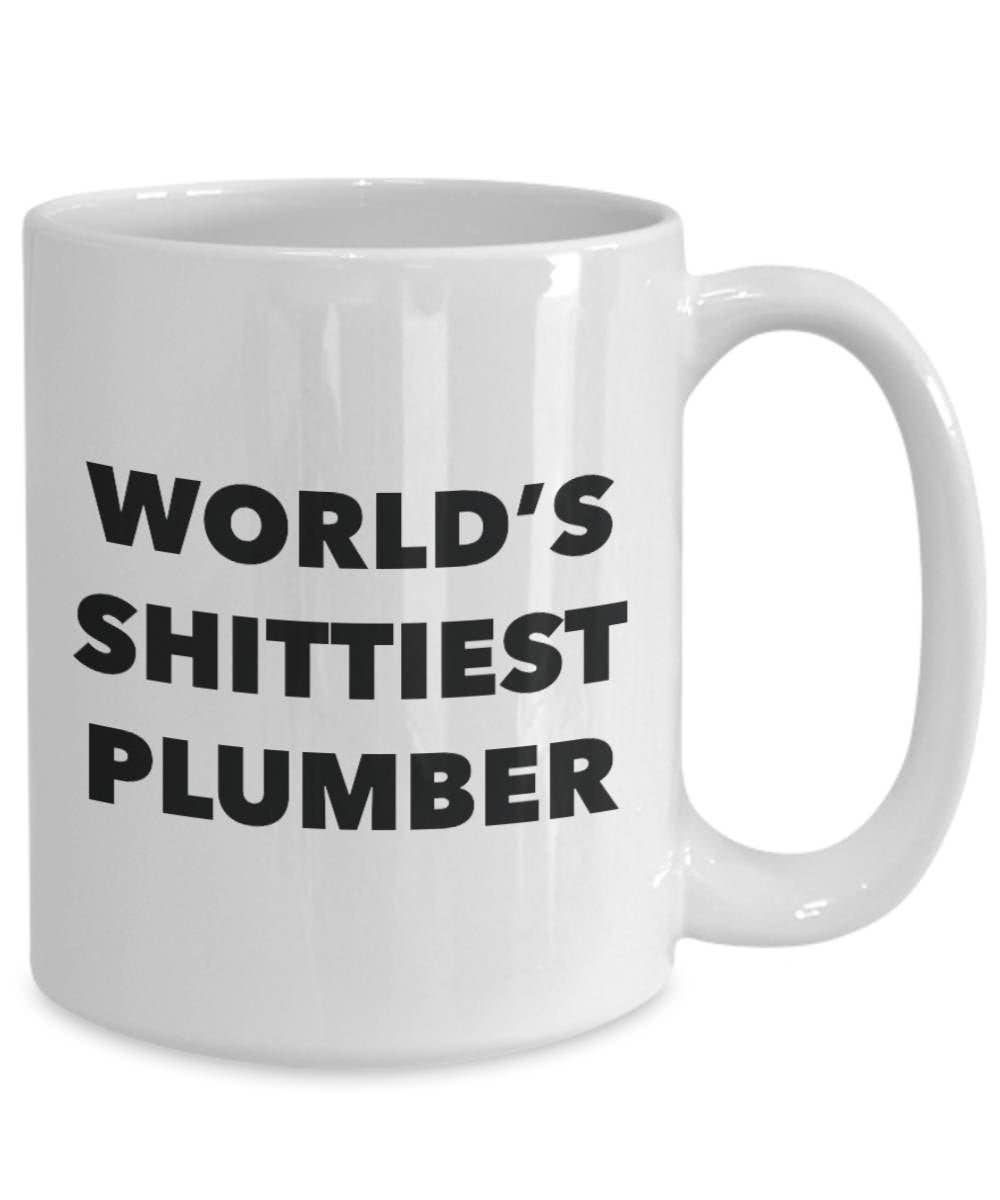CustomHappy - Wholesale Coffee Mug - Plumber Coffee Mug - World's Shittiest Plumber3