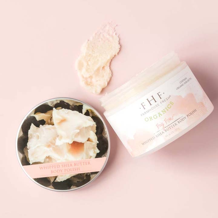 Farmhouse Fresh - Wholesale Body Scrub/Exfoliant - Big Bare® Organic Whipped Shea Butter Body Polish 8 oz
