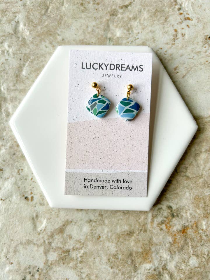 Clay Earrings- The Blair- Hypoallergenic- Lightweight - Handmade- Statement Jewelry 19 for wholesale by LuckyDreams