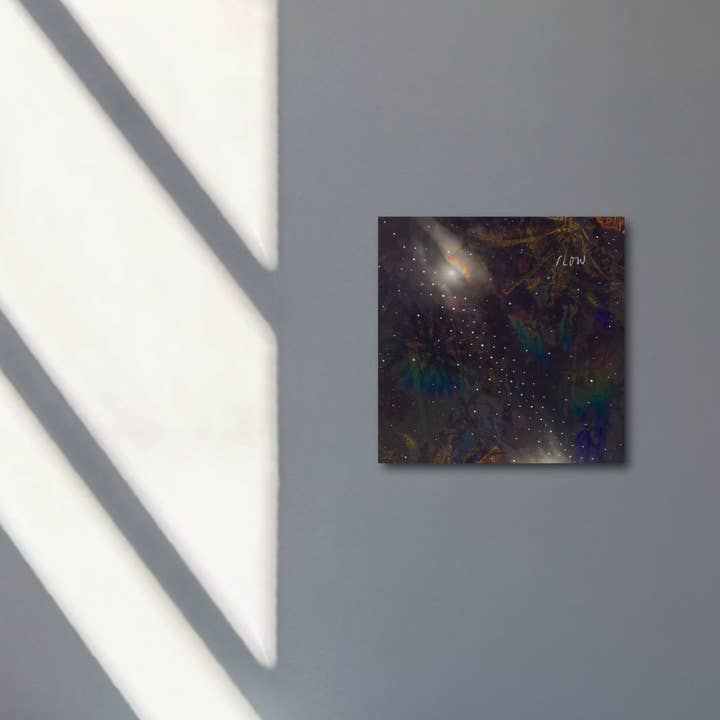 "hacia el estado de flujo vamos" - serie: eres abundancia, impresión en metal para venta al por mayor de DOEQUO