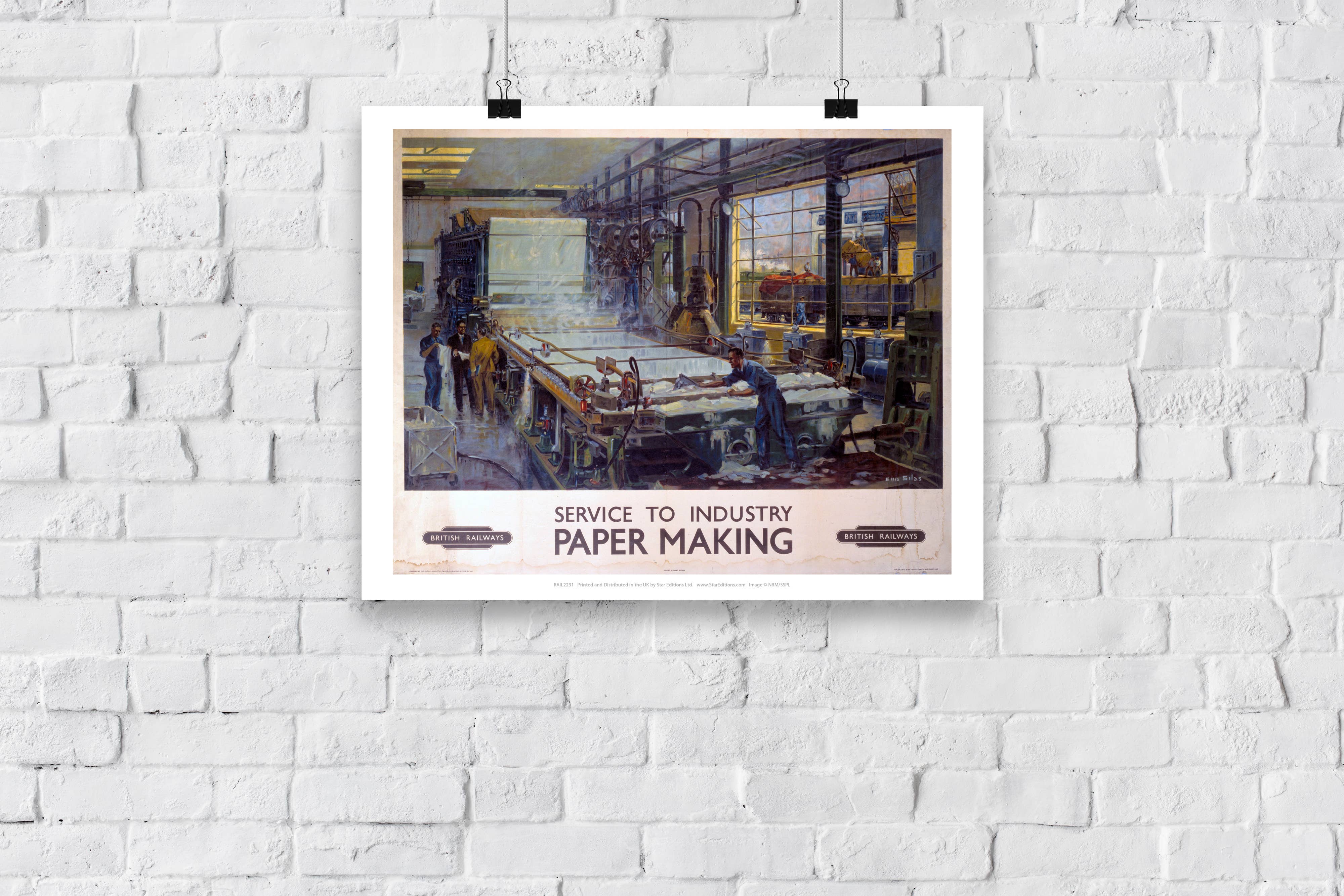 Star Editions – wholesale Art print – Service To Industry - Paper Making - Premium Art Print2