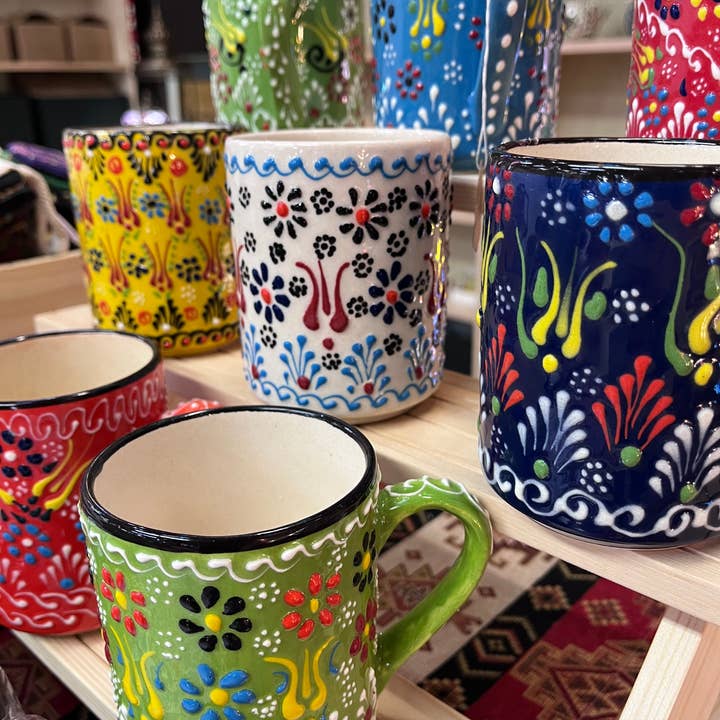 Talavera Florida - Wholesale Coffee Mug - Mexican Talavera Coffee Mugs2