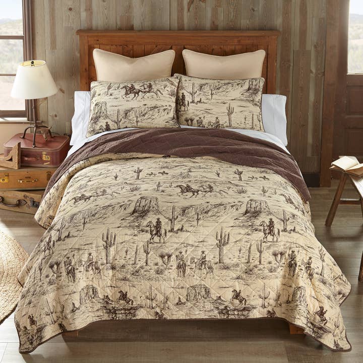 American Heritage Textiles - Wholesale Bedding Set - Donna Sharp Cowboy Cotton Quilt Set