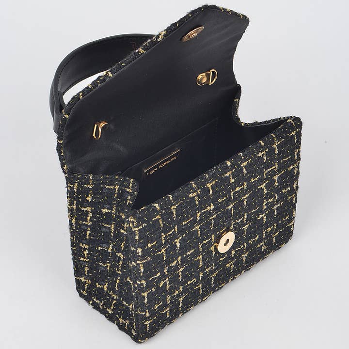 3AM BY H&D ACCESSORIES - Wholesale Top Handle Bag - Women's - Tweed Top Handle Clutch5
