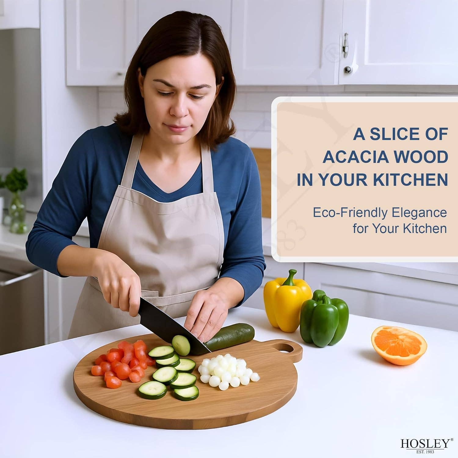 Hosley - Wholesale Cutting Board - Hosley® 13.5 Inch Acacia Wood Cutting Board Medium Size7