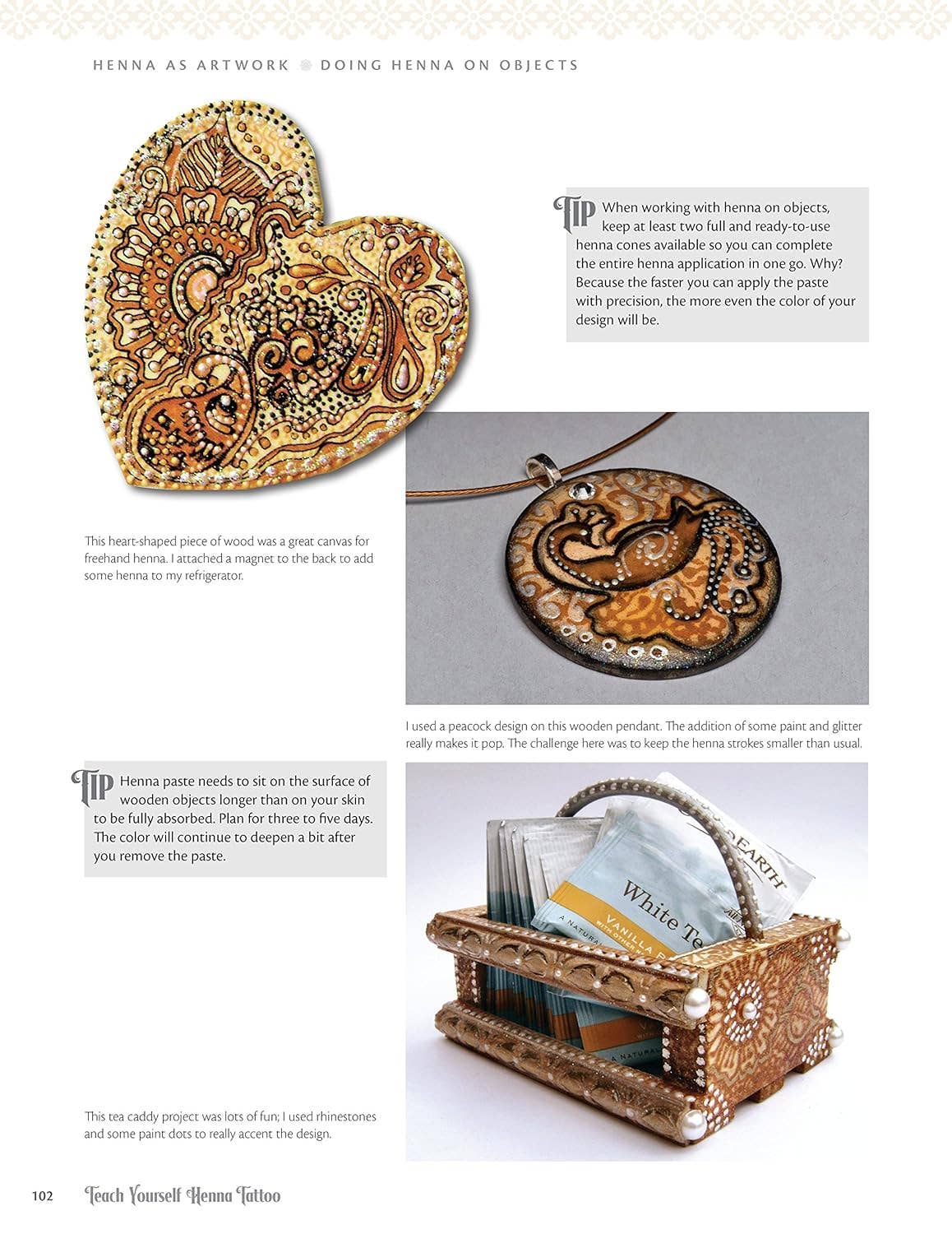 Fox Chapel Publishing - Wholesale Crafts, Hobbies & DIY Book - Teach Yourself Henna Tattoo - Easy to Follow Instructions5