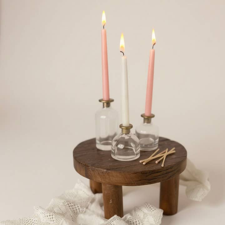 Made Market Co. - Wholesale Candle Holder - Skinny Taper Glass Candle Holder - Medium0