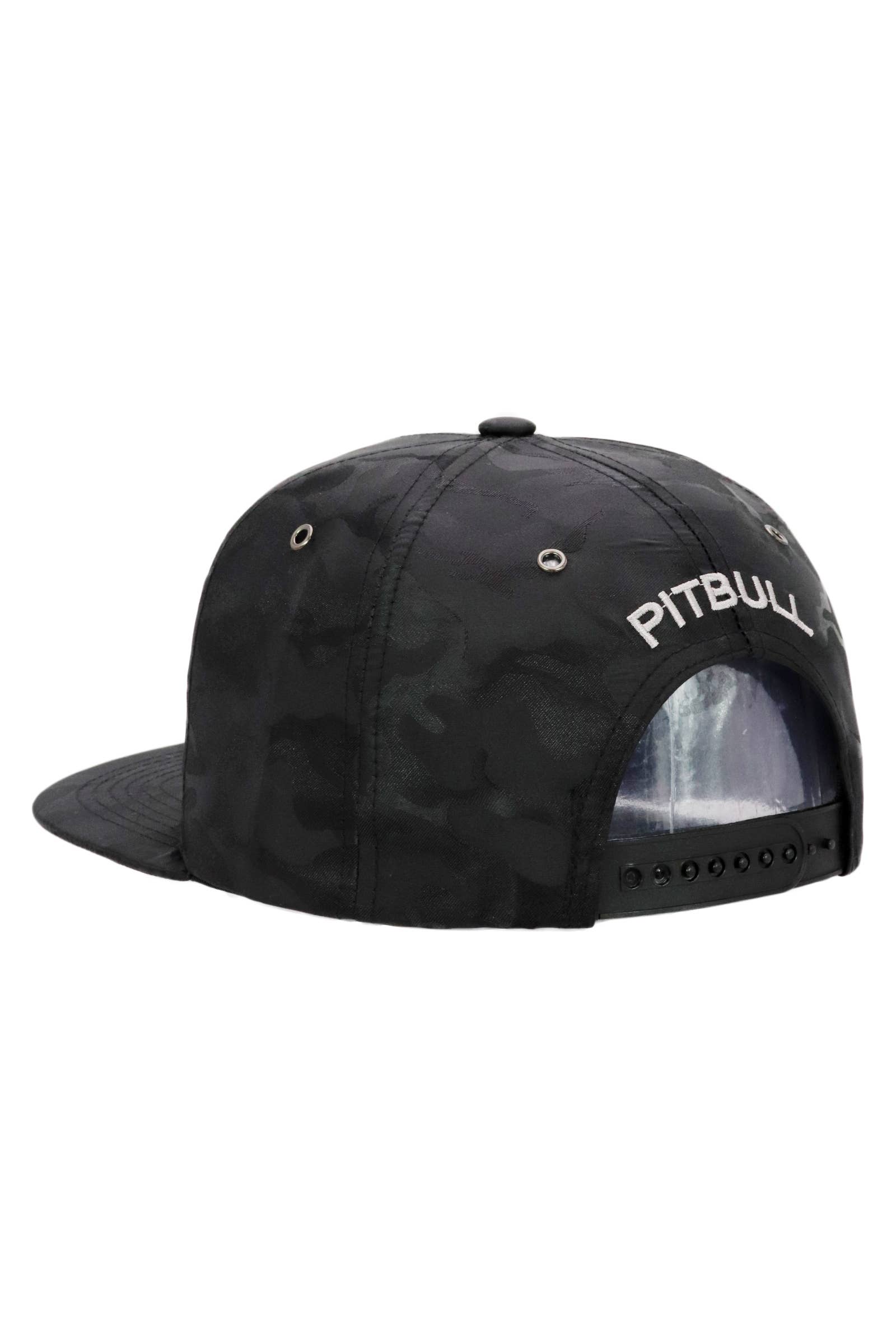 Cap Zone - Wholesale Flat Brim Cap - Unisex - Pitbull Dog Nylon Camo Flat Bill Snapback1