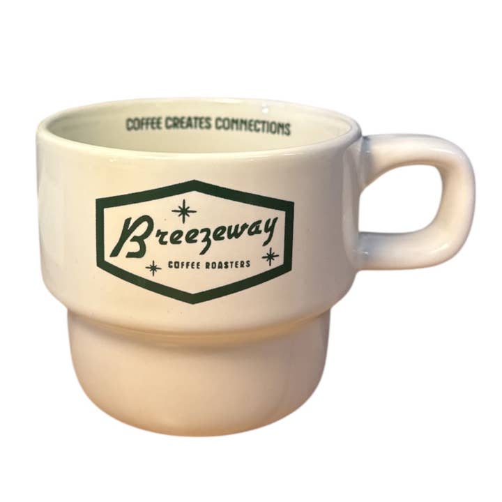 Stackable Ceramic Coffee Mug - 10 oz. for wholesale by Breezeway Coffee Roasters