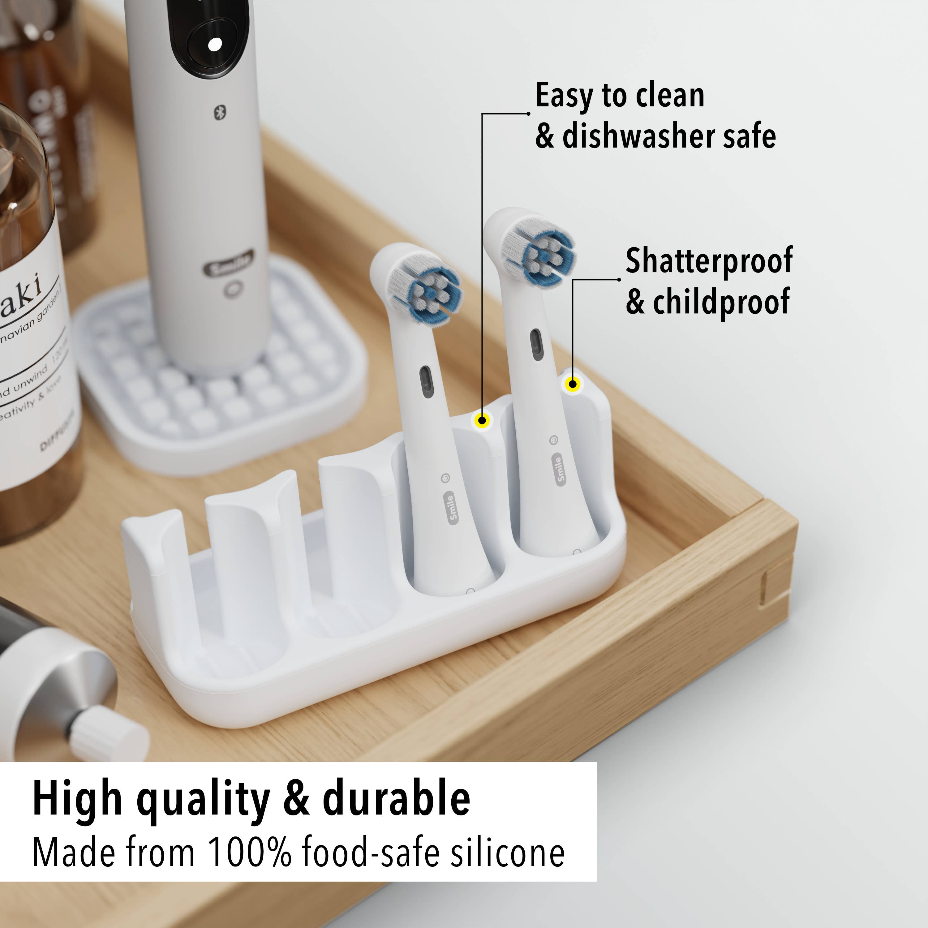 Qikfresh - Wholesale Toothbrush Holder - Holder for clip-on brushes (set of 4)5