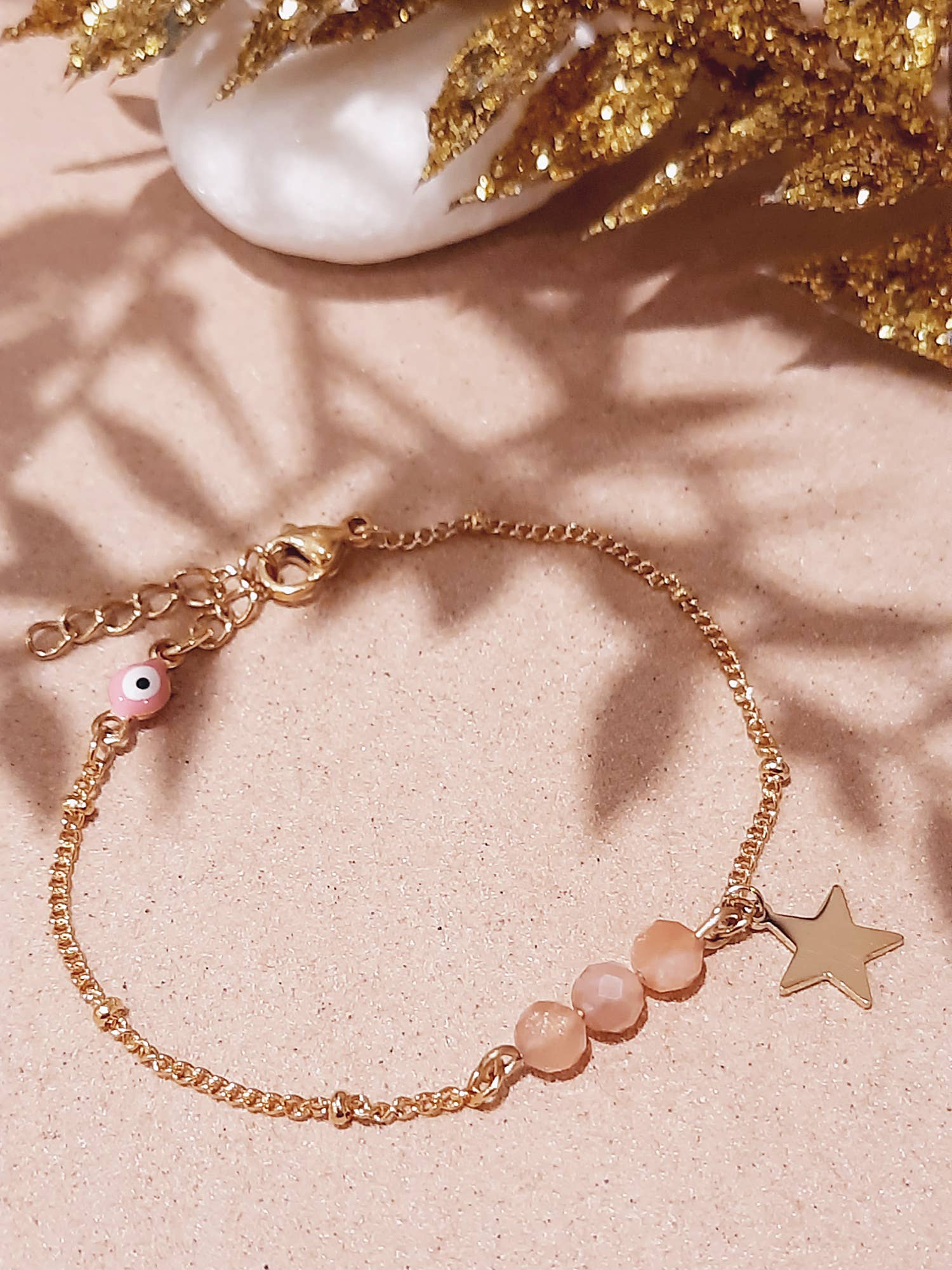 Ni une ni deux - Wholesale Charm/Dangle Bracelet - Bracelet ENFANTS étoile rose4