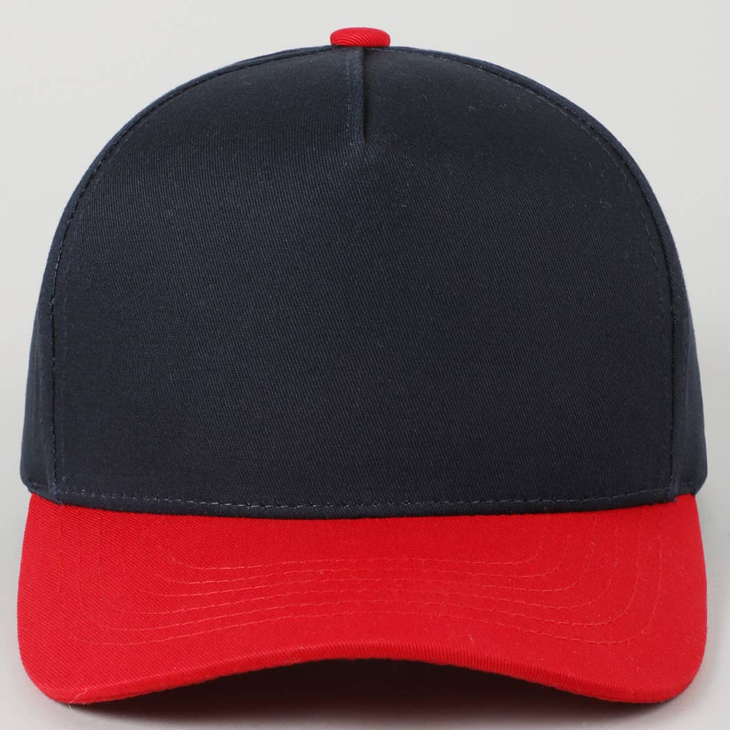 Fashion City - Wholesale Baseball Cap - Unisex - Plain Two-Tone Canvas Cotton Trucker Hat76