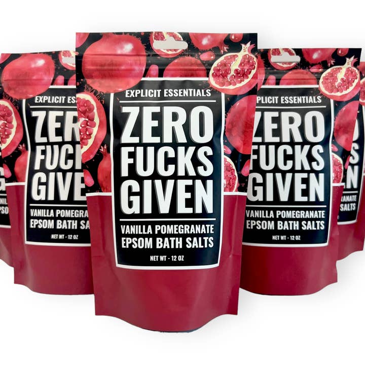 Explicit Essentials - Wholesale Bath Salts - Zero Fucks Given Bath Salts 12oz Bag5