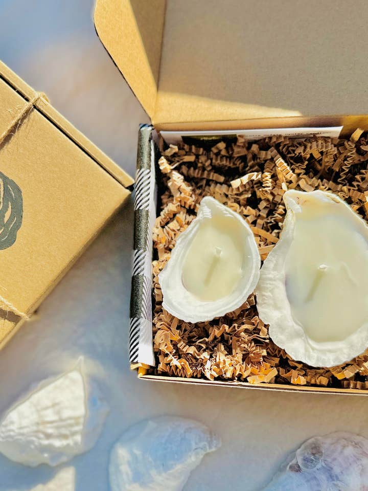 Juego de Regalo de Ostras con 3 Velas para venta al por mayor de Martini Candle Co.