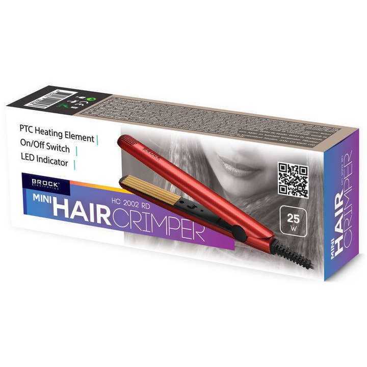 Sland – wholesale Hårspolar – Keramisk hårvåffeltång (locktång) BROCK, 25 W, svart, HC 2001 BK1