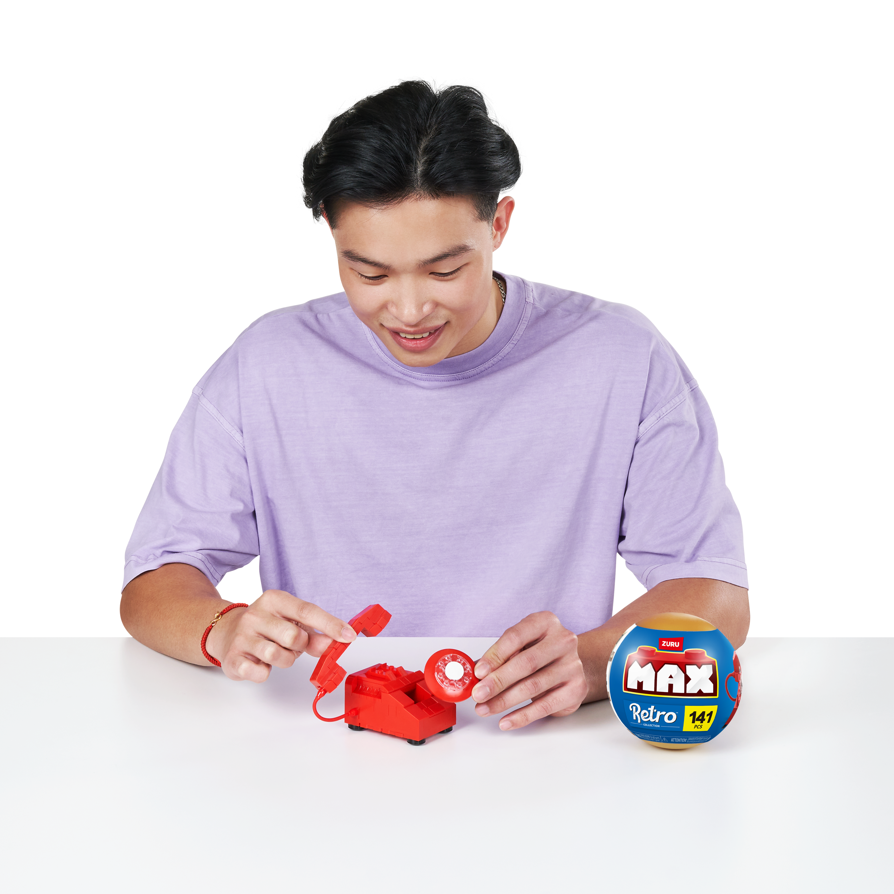 The Zoofy Group , LLC - Wholesale Build-a-Toy - Kids - ZURU MAX PREMIUM BRICKS RETRO CONSTRUCTION 15 PC PDQ9