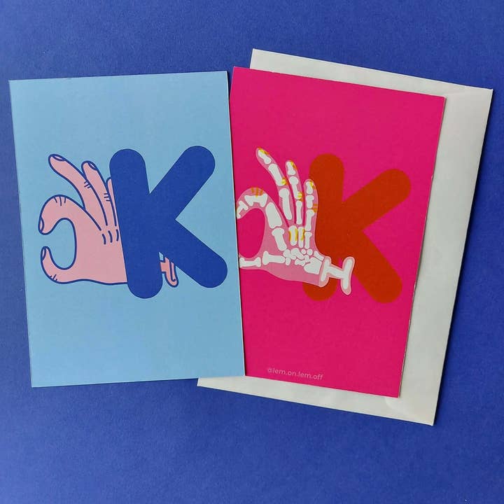 Double-sided card illustration for wholesale by Lemon.lemoff