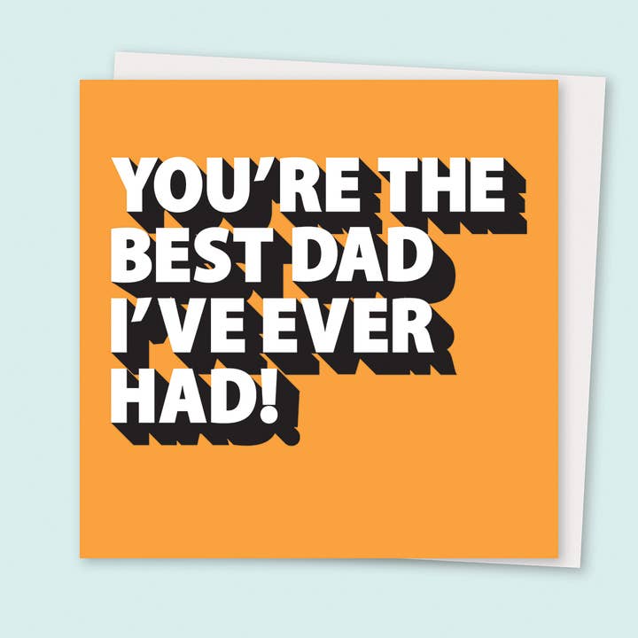 The Best Dad Greetings Card for wholesale by Pom Pom Store