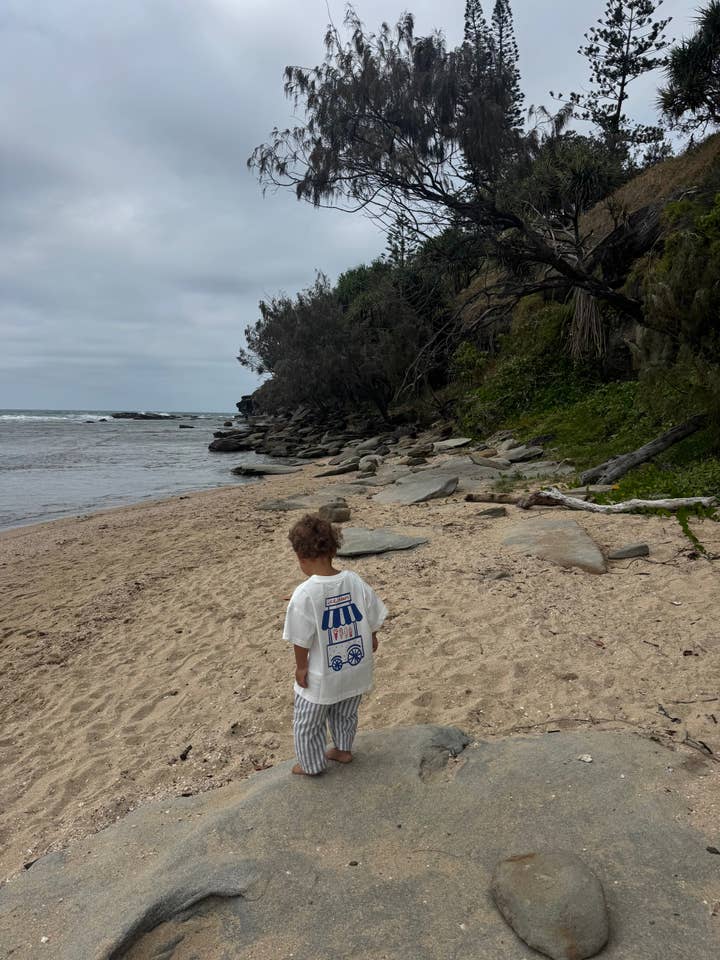 White Ice Cream Shop Tee for wholesale on Faire6
