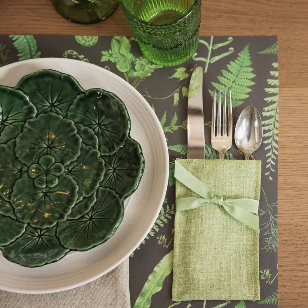 Brook Isle - Wholesale Disposable Placemat - Fern Specimen Paper Placemats (Set of 20)5