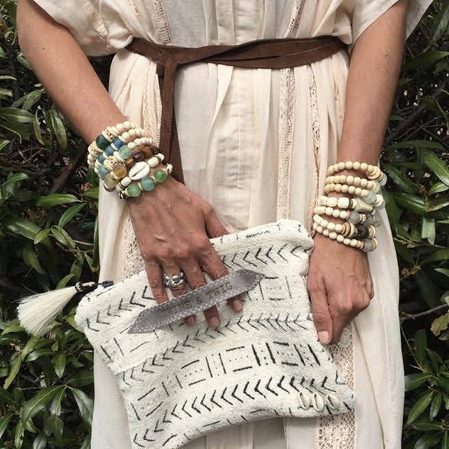 Twine & Twig - Wholesale Jewelry Set - Trio Stack Bracelet Set | Black + Black2