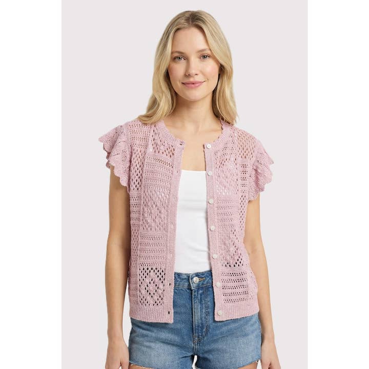 CÁRDIGAN ABOTONADO TIPO CROCHET para venta al por mayor de STACCATO