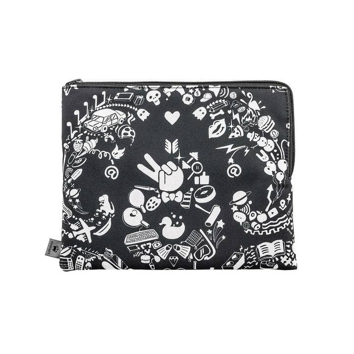 Mineheart - Wholesale Clutch Bag - Women's - Black New World Damask bag-Small