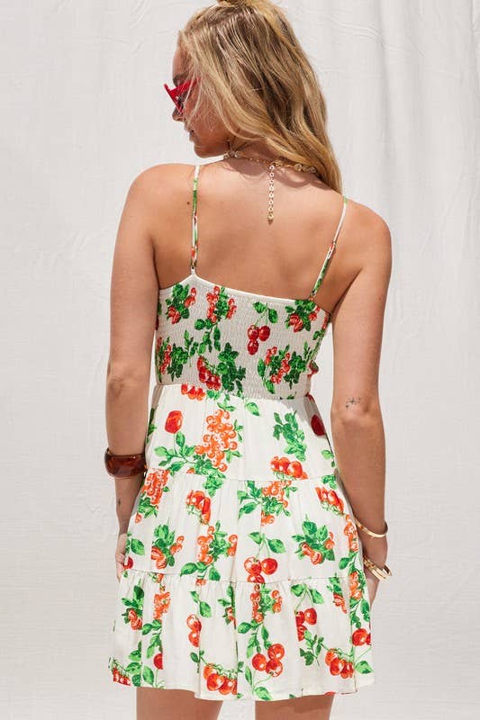 Ivory Printed Cut Out Dress for wholesale on Faire9