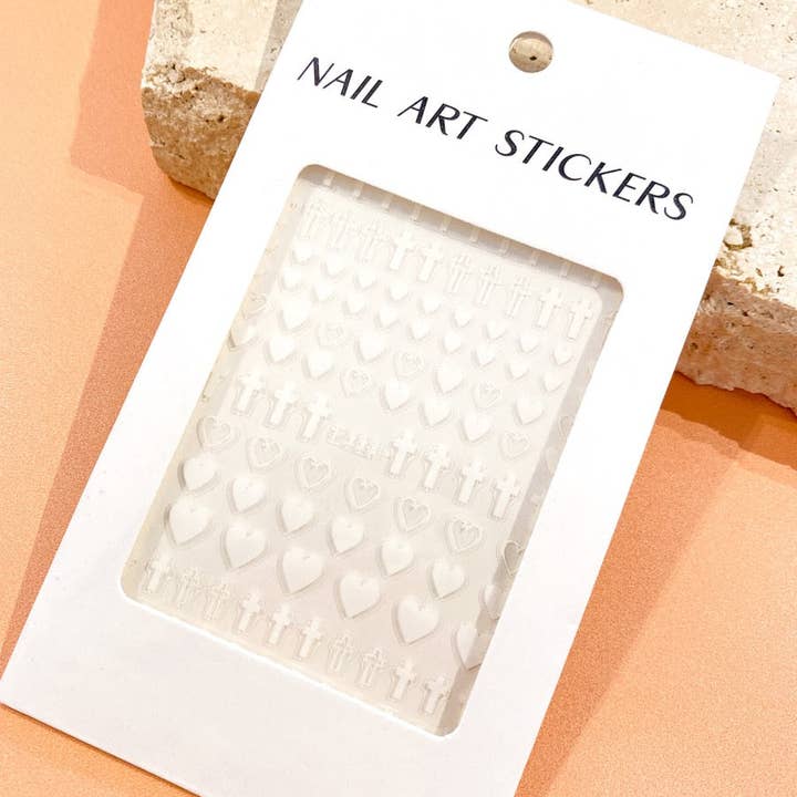 Angels Whisper Accessories - Wholesale Nail art/decal - Hearts & Crosses Nail Art Stickers2
