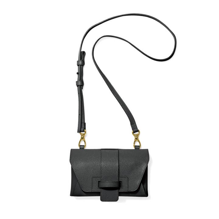 re:credo Noemi 4-Way Shoulder Bag (Black) for wholesale by Unofuku