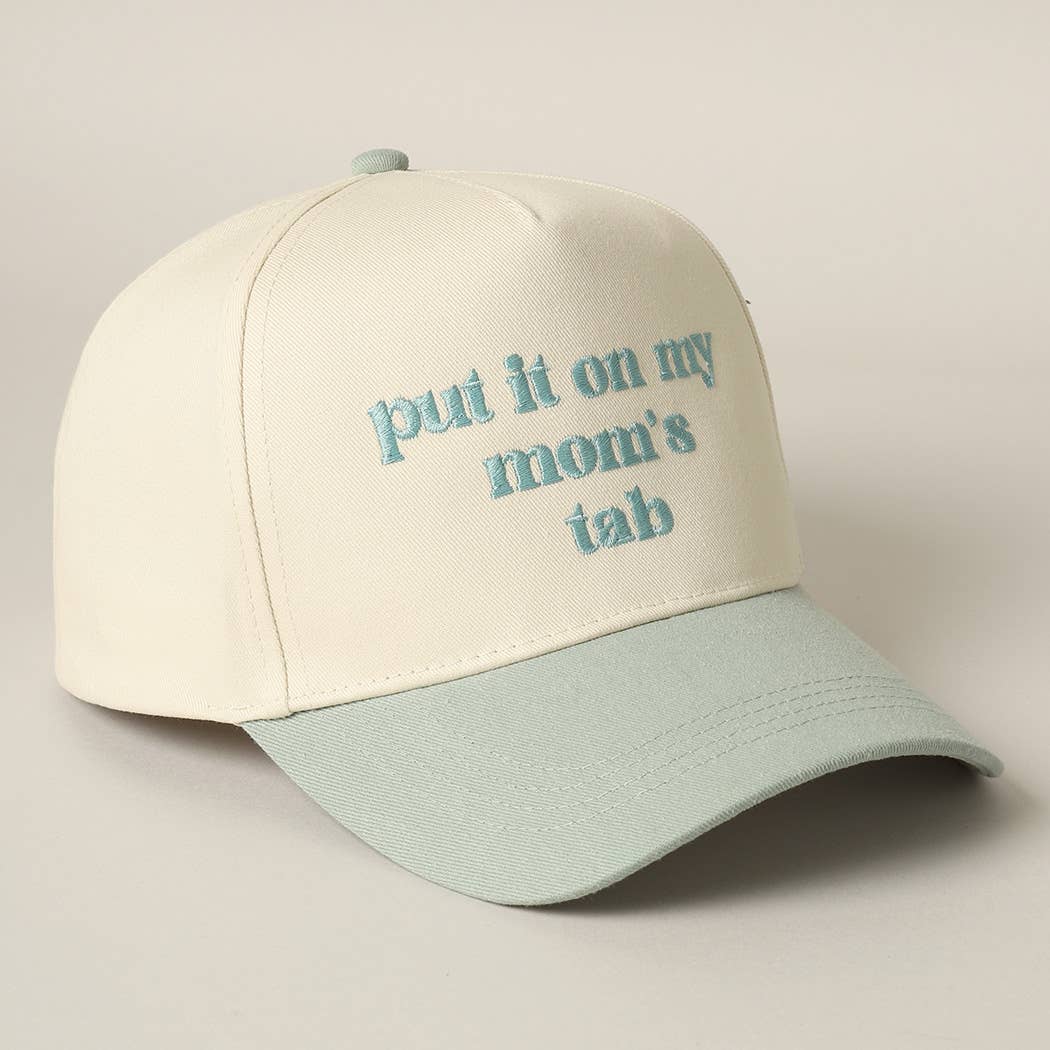 Fashion City - Wholesale Truckerpet - Uniseks - Zet het op de rekening van mijn moeder geborduurde tweekleurige hoed21