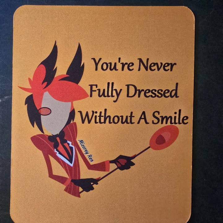 Alastor- You're Never Fully Dressed Without a Smile Mousepad for wholesale by Mizorey Ren
