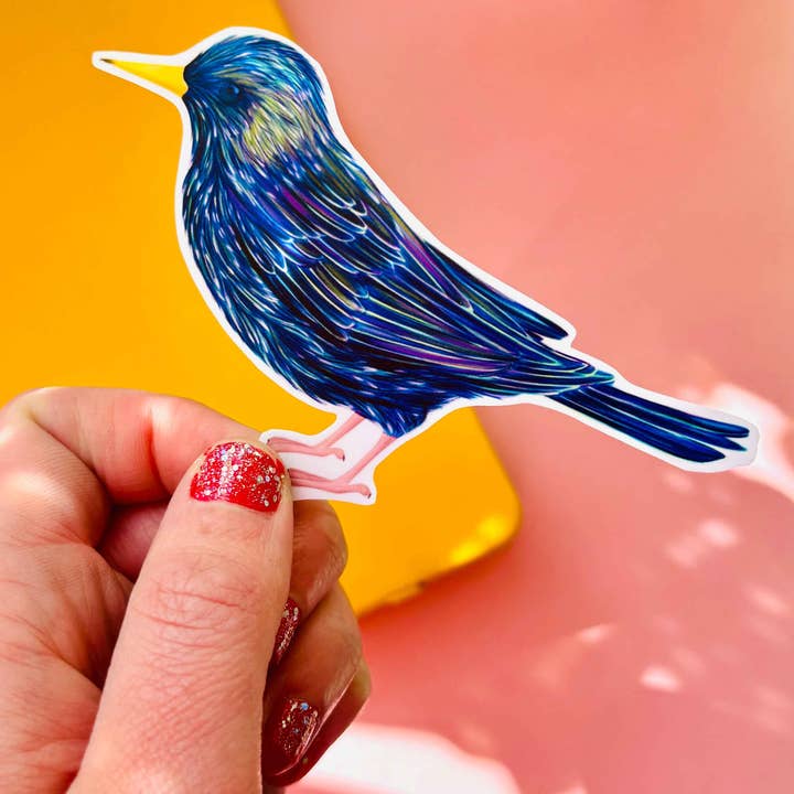 Pixiecraft - Wholesale Sticker - Garden Birds 10cm Vinyl Stickers: Nature Inspired Waterproof Decals6