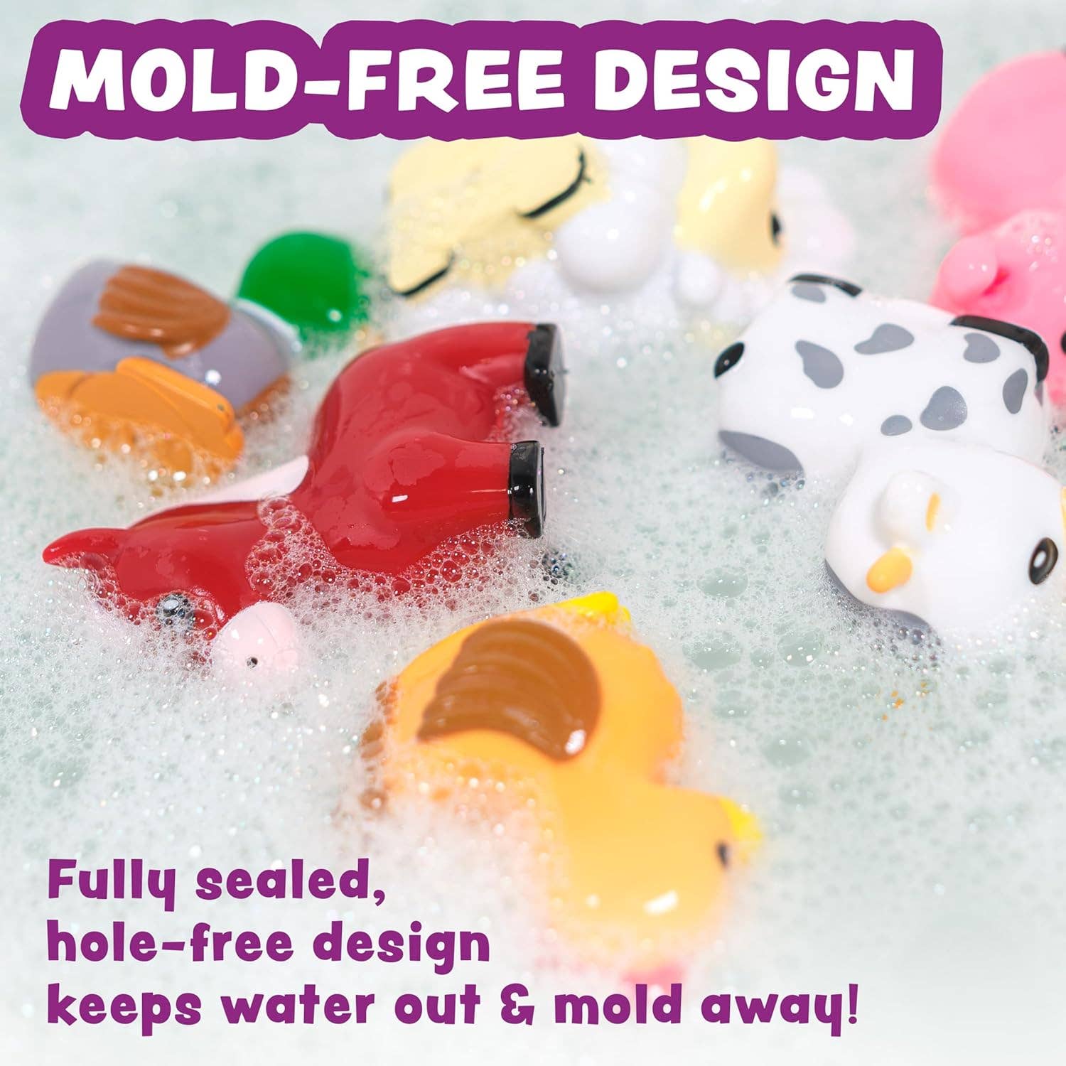 Tub Works LLC - Wholesale Bath Toy - Baby - Tub Works® Barnyard™ Mold Free Bath Toys, 6 Pack3