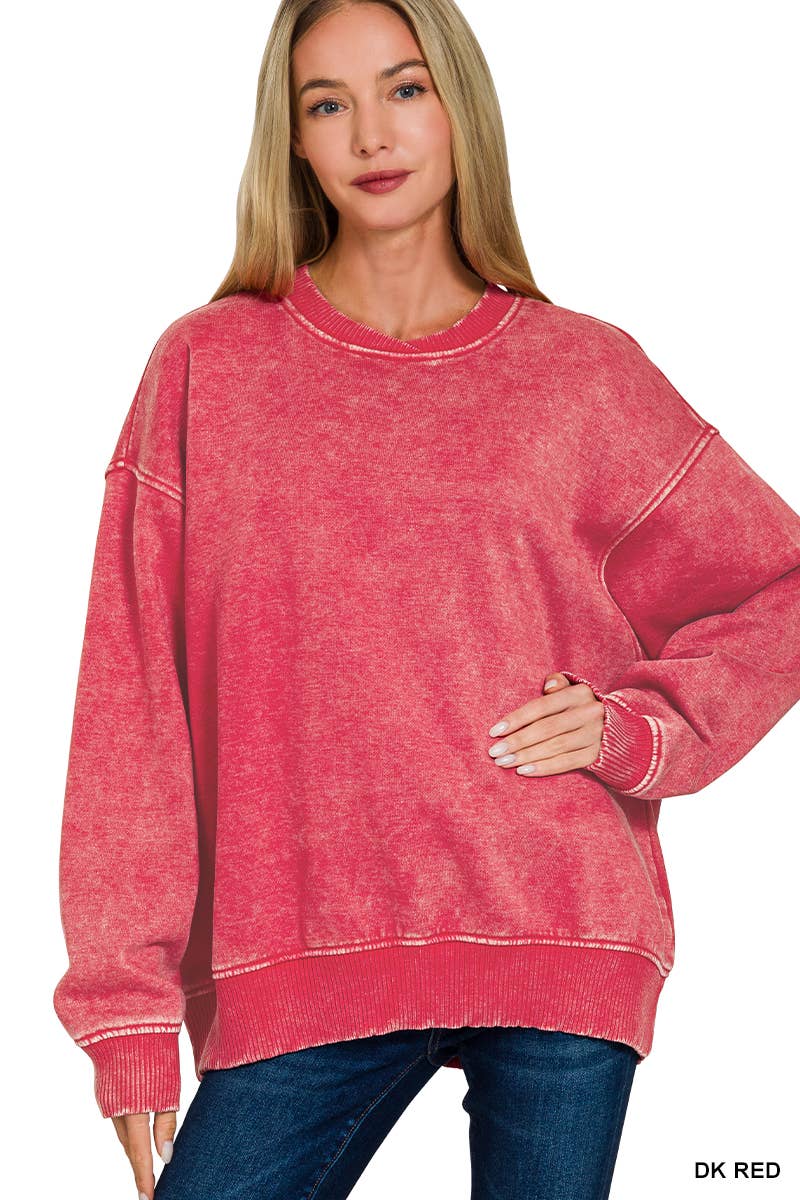 42POPS – Sweatshirt - Mulher por atacado – ',.._ Sweatshirt de Lã Polar Snow Wash109