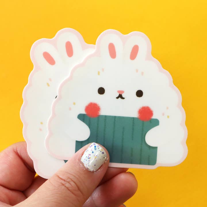 Bunny Onigiri (Bunigiri) Sticker for wholesale by Yay! It's Vica