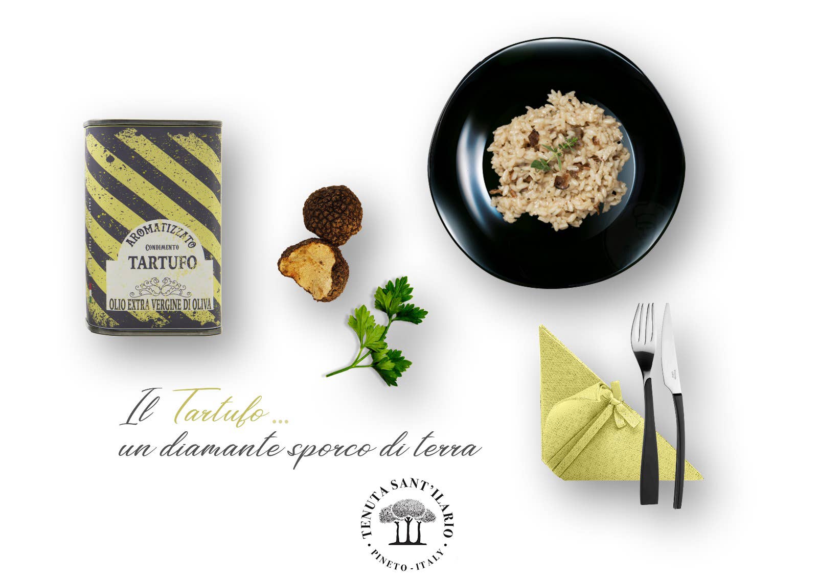 TENUTA SANT'ILARIO – wholesale Olivolja – Sotto Bosco Kitt med 3 burkar smaksatt olja 250 ml3