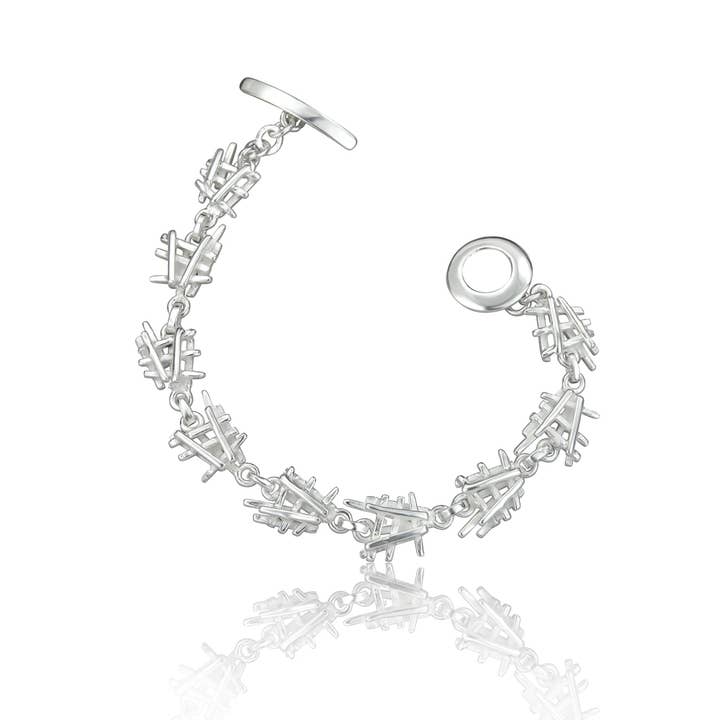 Pulseira de Prata de Lei Fallen Sticks por atacado de De Mexico