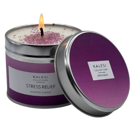 Doftljus Tin - Stress Relief för wholesale av Kalesi Collection Ltd