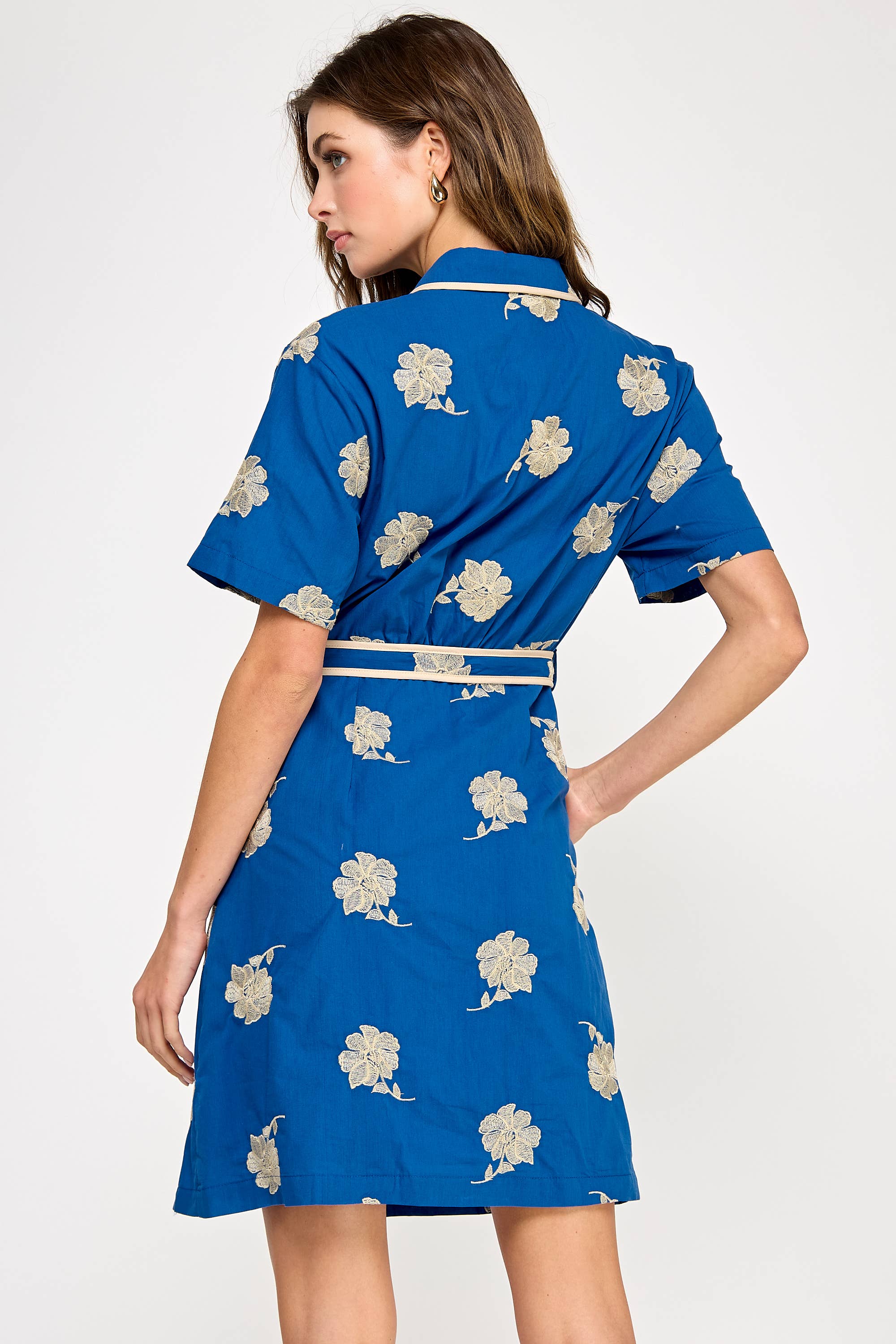 RUBIENN – Vestido - Mulher por atacado – Vestido curto bordado4