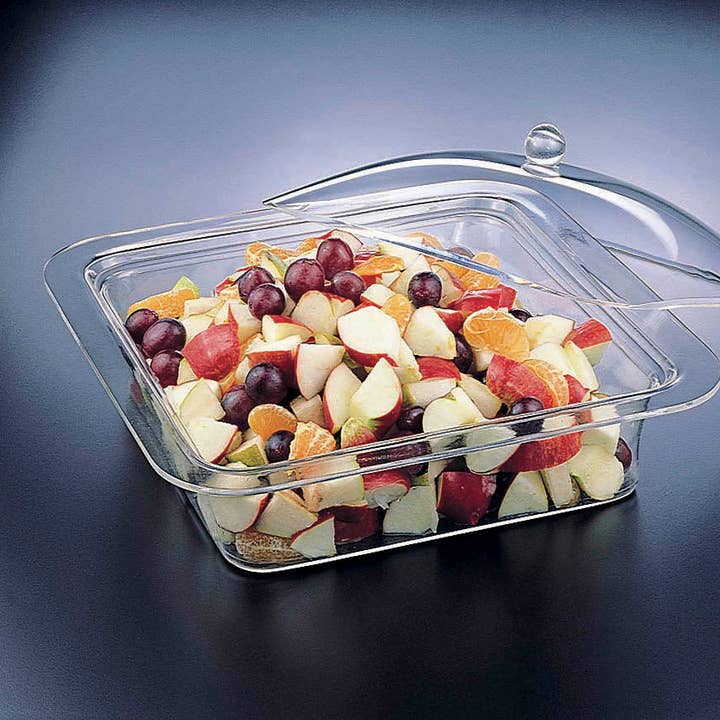 Bol et plateau carrés 3 en 1 avec couvercle pour la vente par Huang Acrylic