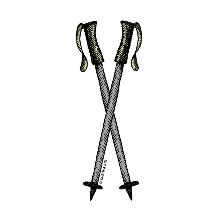 Vandringsstavar klistermärke för wholesale av Sherpa Ant